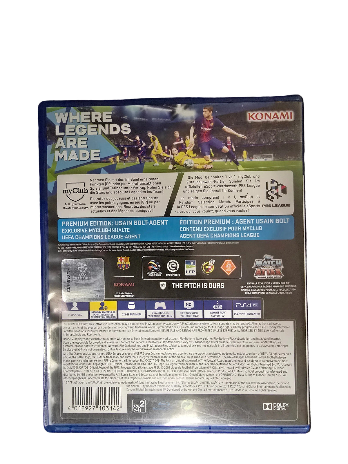 PES 2018 PS4
