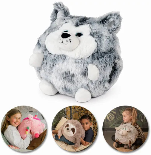 Noxxiez: Peluche/Coussin Chauffe main Husky