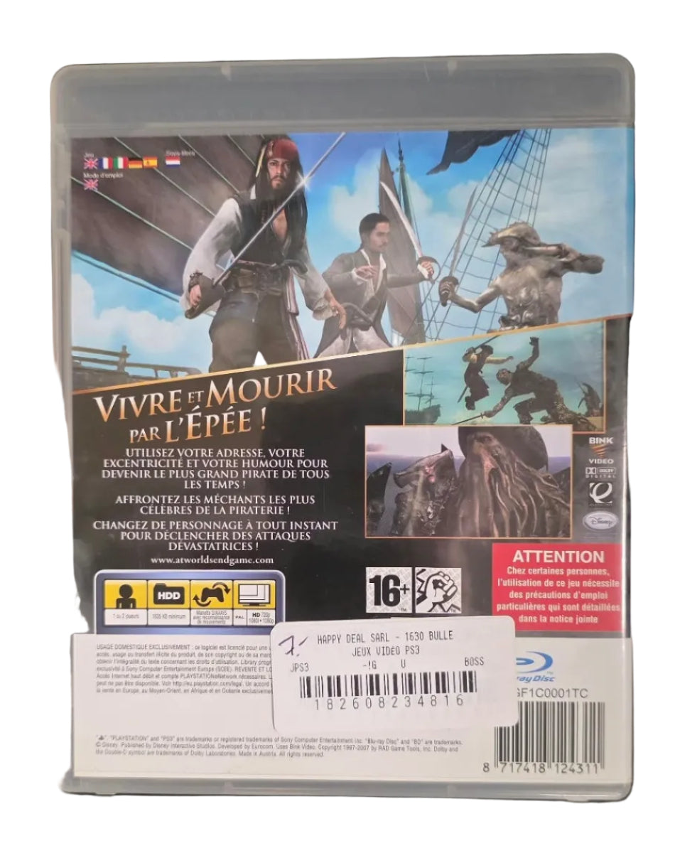 Pirates des Caraïbes Jusqu'au Bout du Monde PS3