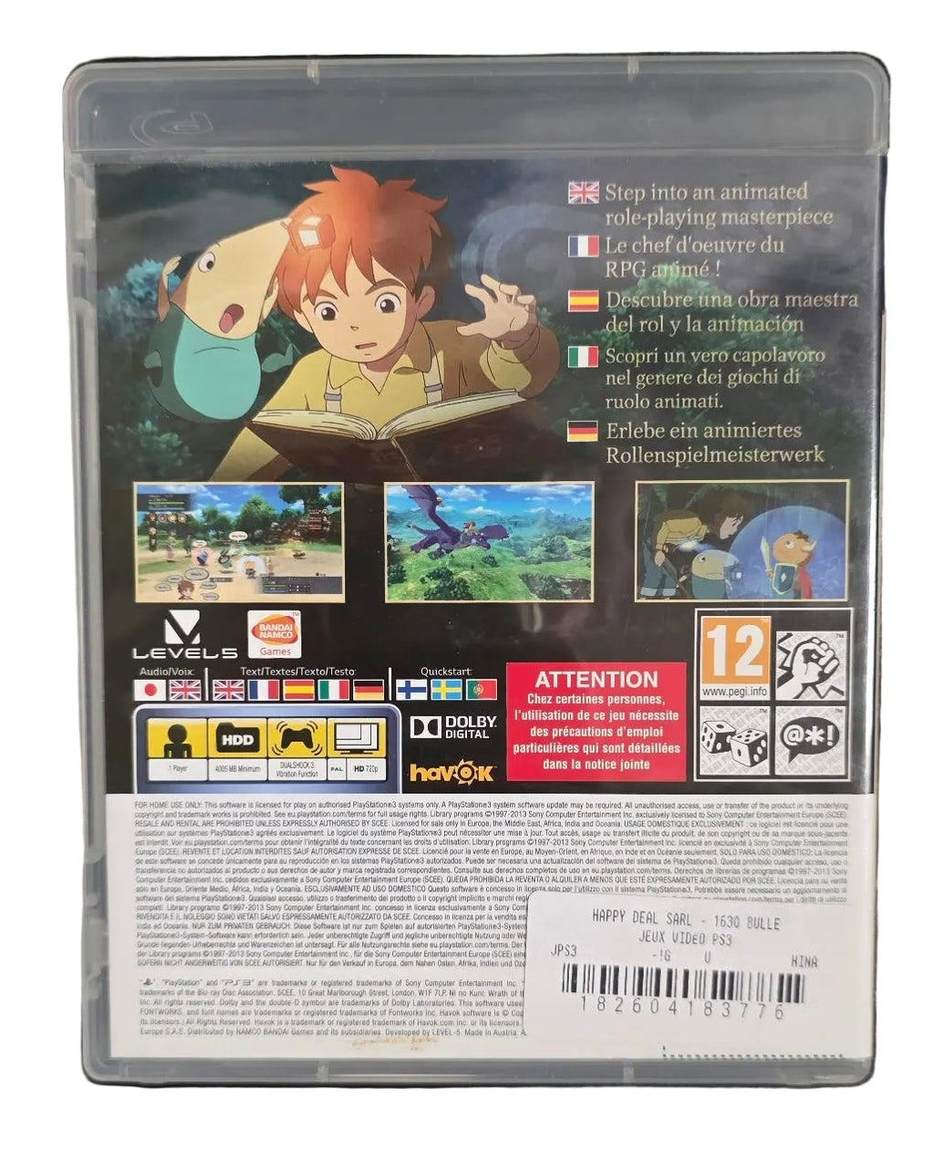 Ni No Kuni Wrath of the White Witch PS3