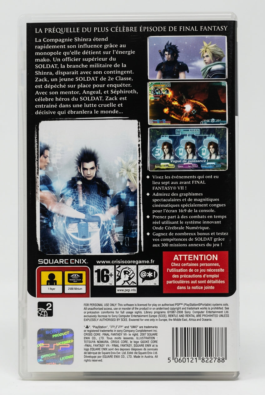 Crisis Core Final Fantasy VII PSP