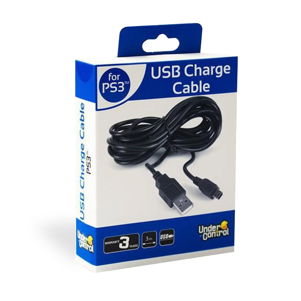 Câble USB de recharge manette 3m PS3