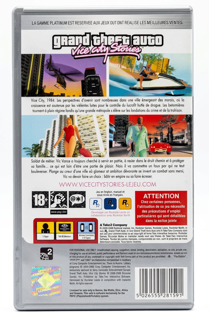 Grand Theft Auto: Vice City Stories PSP – Platinum