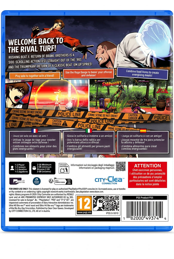 Rushing Beat X: Return of Brawl Brothers PS5