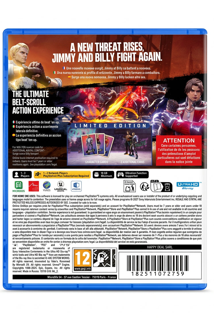 Double Dragon Revive Limited Edition PS5