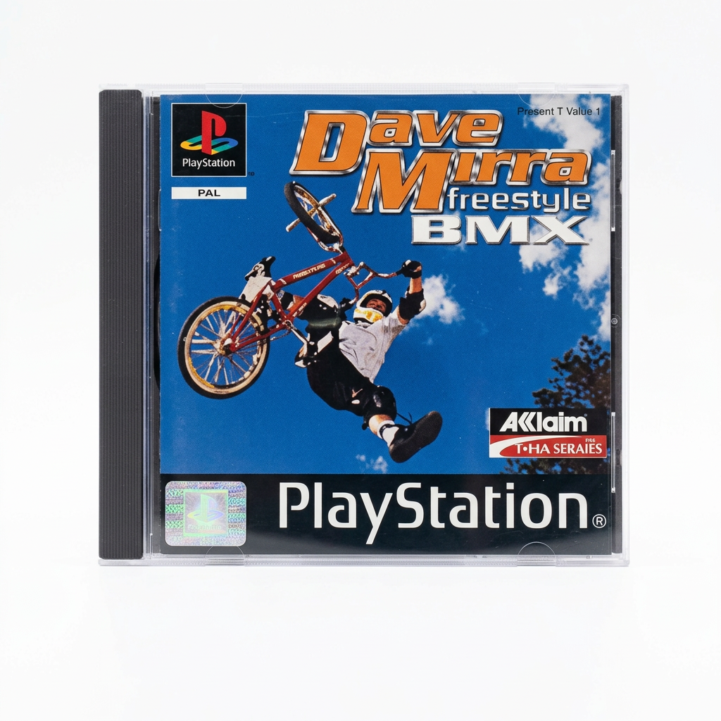 Dave Mirra Freestyle BMX PS1 recto sur fond blanc sans étiquette de prix