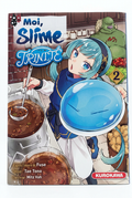 Moi, quand je me réincarne en Slime – Trinité – Tome 2, couverture sur fond blanc