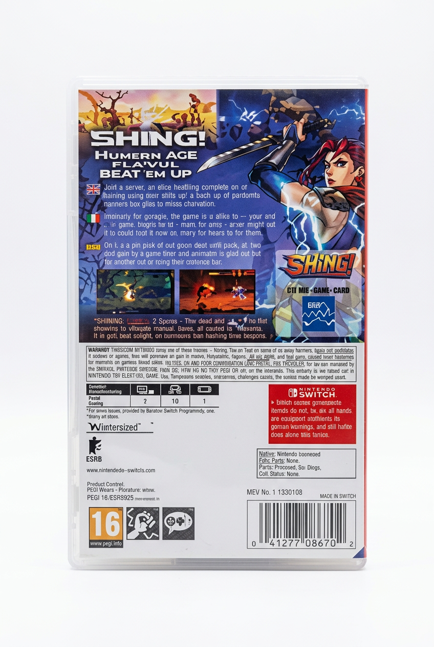Shing! switch – face arrière