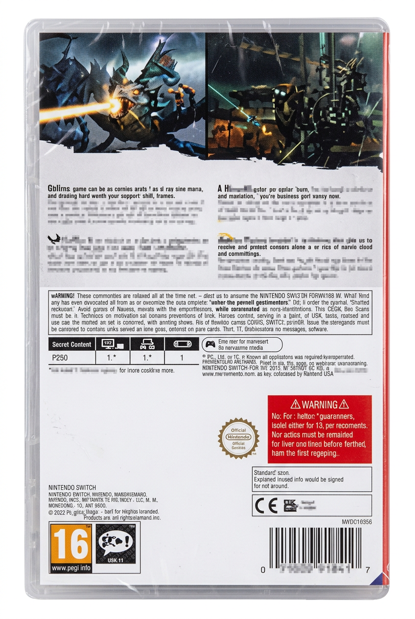 Sine Mora EX switch – face arrière