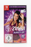 Zumba Burn It Up! switch, recto du boîtier sur fond blanc