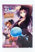 Moi, quand je me réincarne en Slime – Comment vivre chez les monstres – Tome 3 sur fond blanc