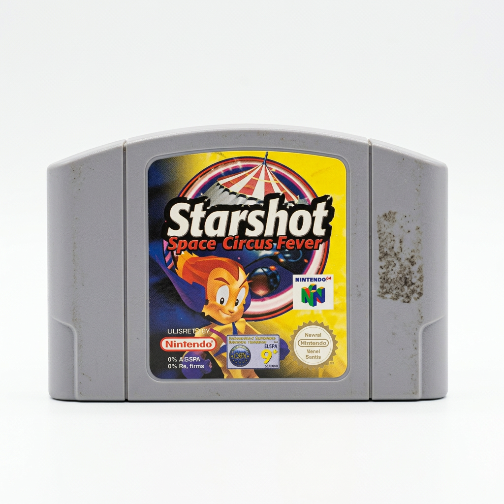 Cartouche Starshot N64 sur fond blanc