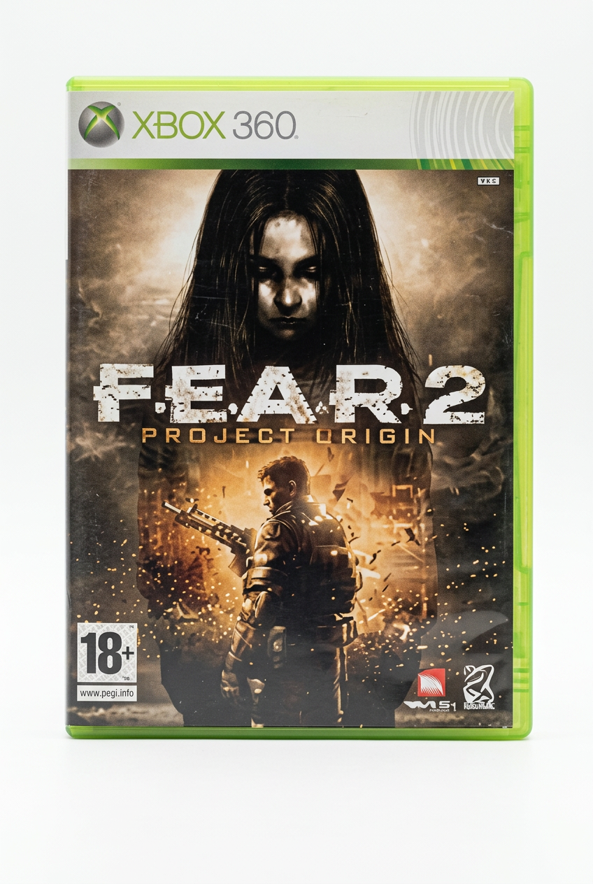 F.E.A.R. 2 Project Origin Xbox 360, recto sur fond blanc