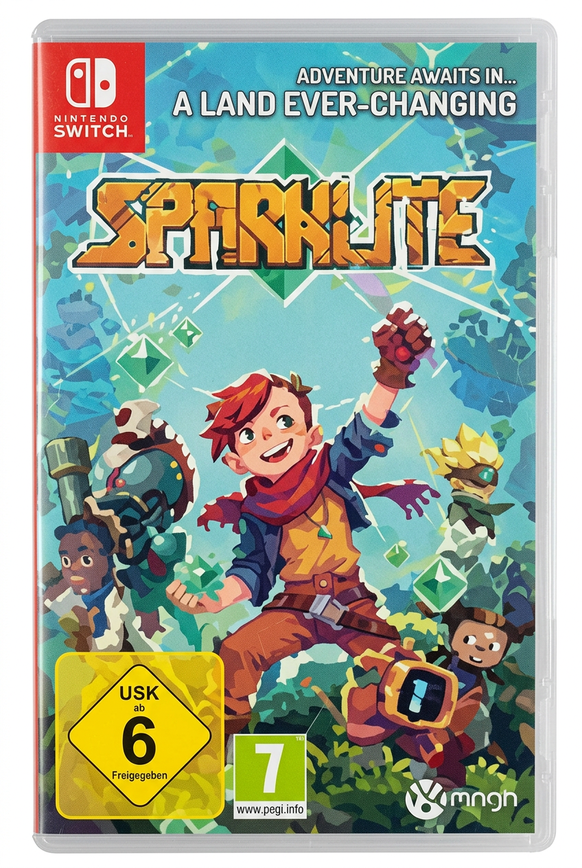 Sparklite Nintendo Switch – face avant sur fond blanc