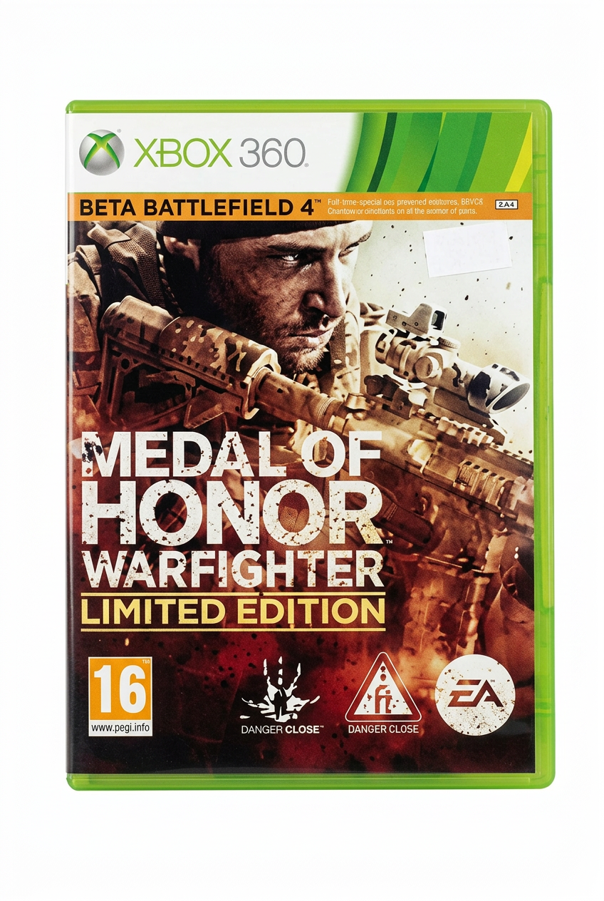 Medal of Honor Warfighter Limited Edition Xbox 360, recto sur fond blanc
