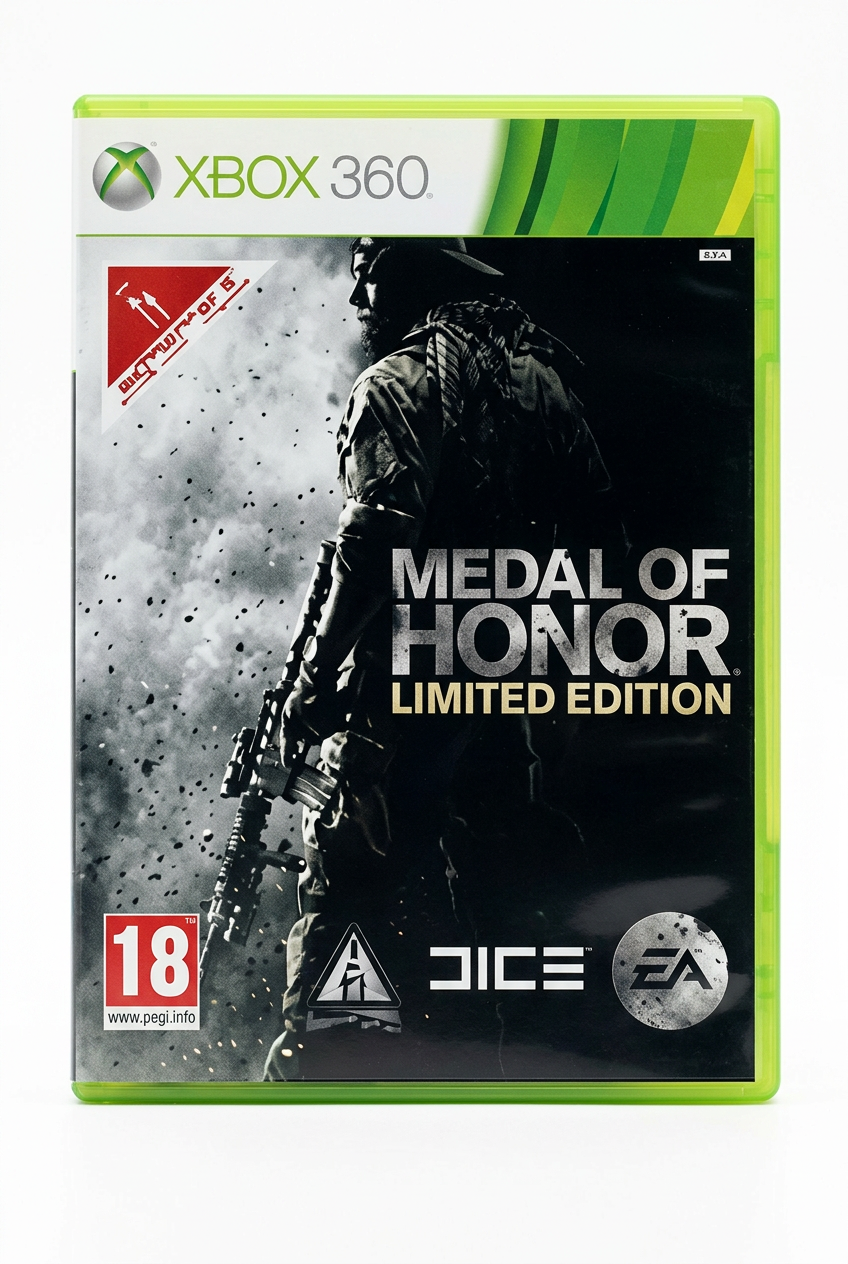 Medal of Honor Limited Edition Xbox 360, recto sur fond blanc