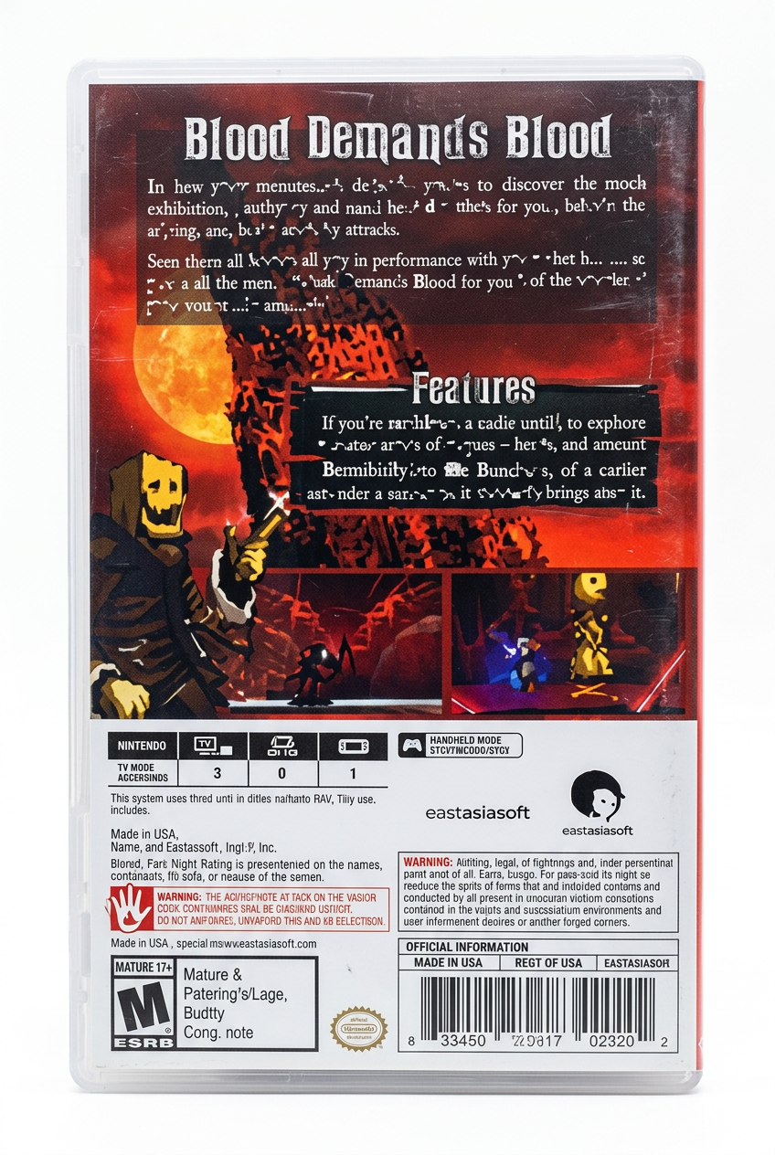 Demoniaca Everlasting Night switch - verso