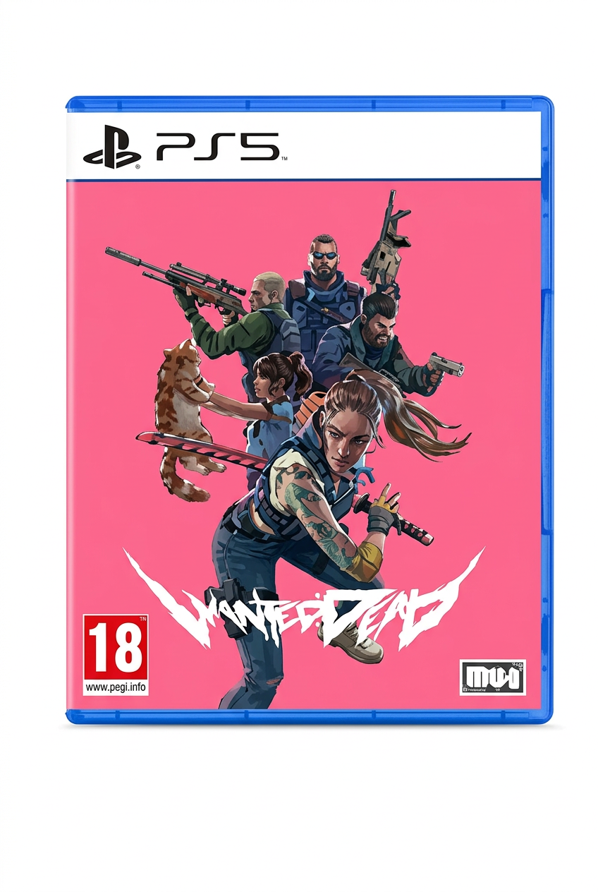 Wanted Dead PS5, recto sur fond blanc