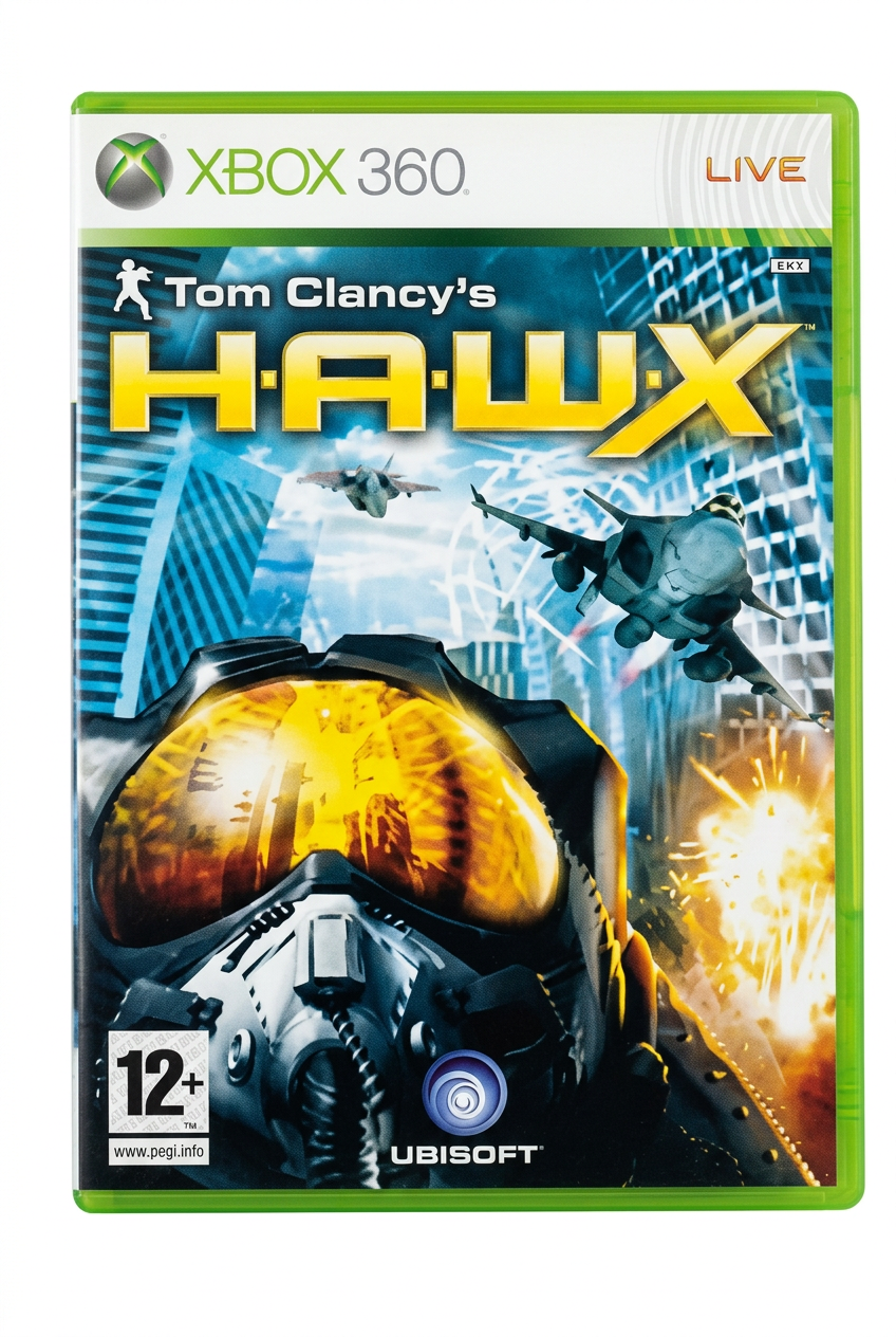 Tom Clancy's H.A.W.X. xbox 360, recto sur fond blanc