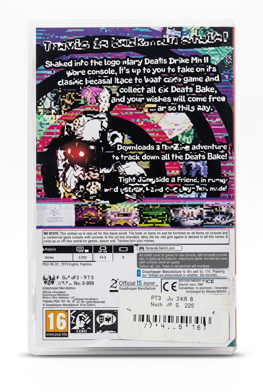 Travis Strikes Again No More Heroes Switch - verso du boîtier