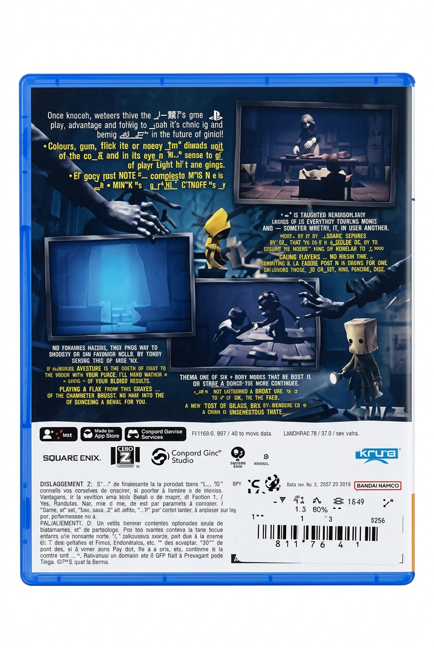 Little Nightmares III PS5, verso sur fond blanc