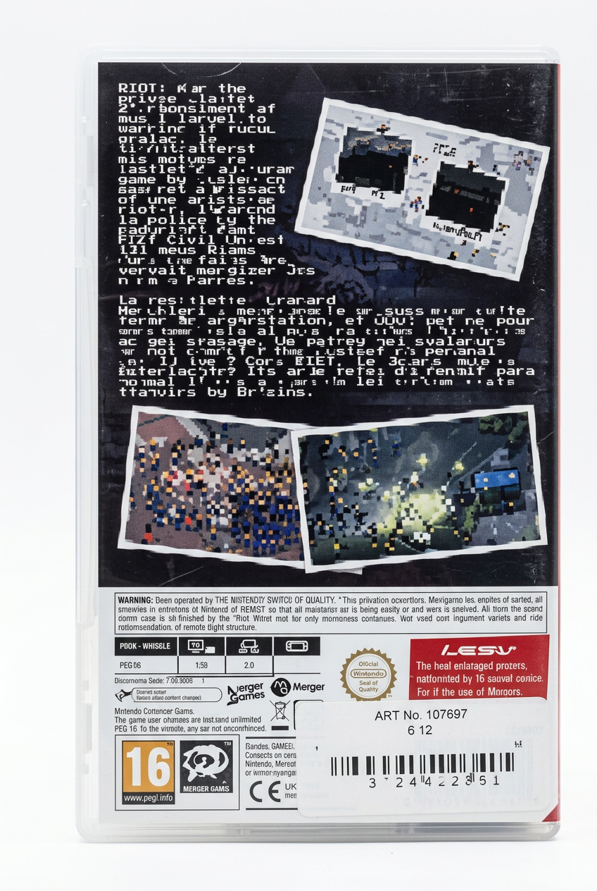 RIOT Civil Unrest switch – face arrière