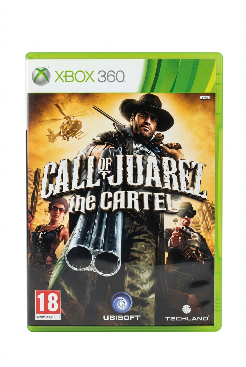 Call of Juarez The Cartel xbox 360, recto sur fond blanc