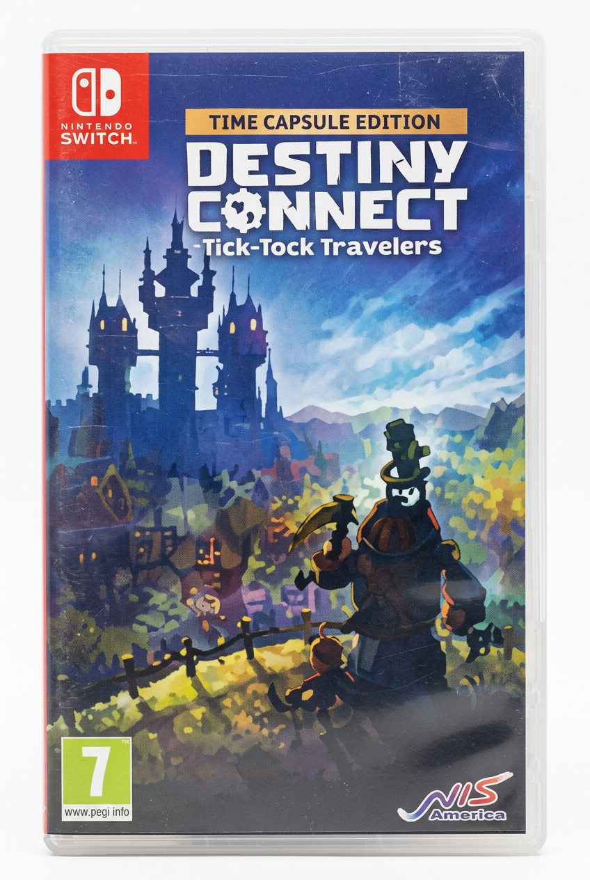 Destiny Connect Tick-Tock Travelers sur Nintendo Switch, recto du boîtier