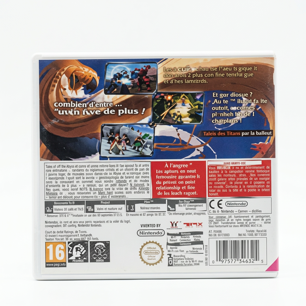 Dead or Alive Dimensions Nintendo 3DS verso sur fond blanc