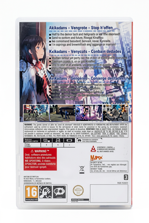 AKIBA'S TRIP Hellbound & Debriefed switch – face arrière