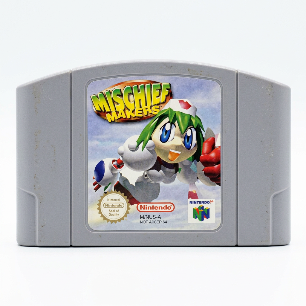 Mischief Makers N64 sur fond blanc