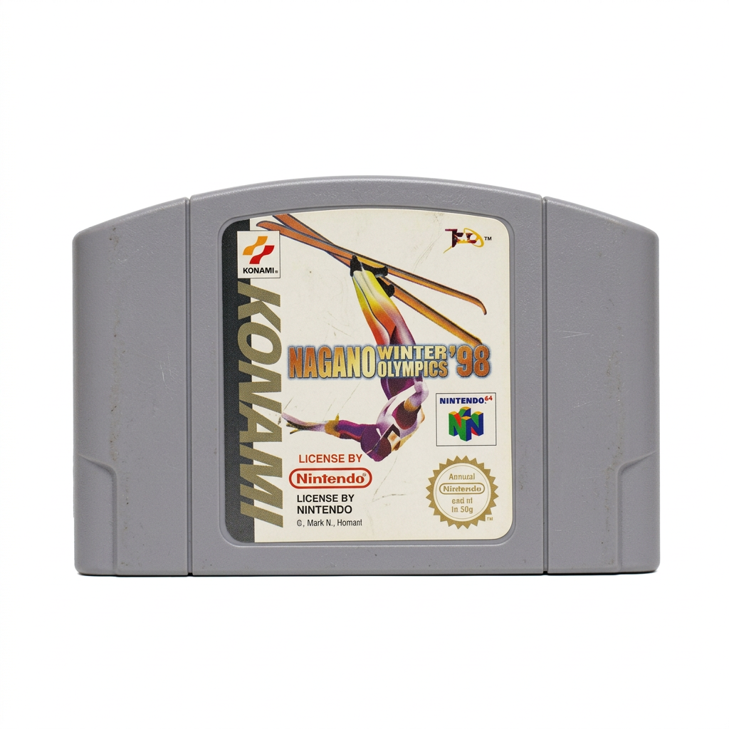 Nagano Winter Olympics 98 N64 sur fond blanc