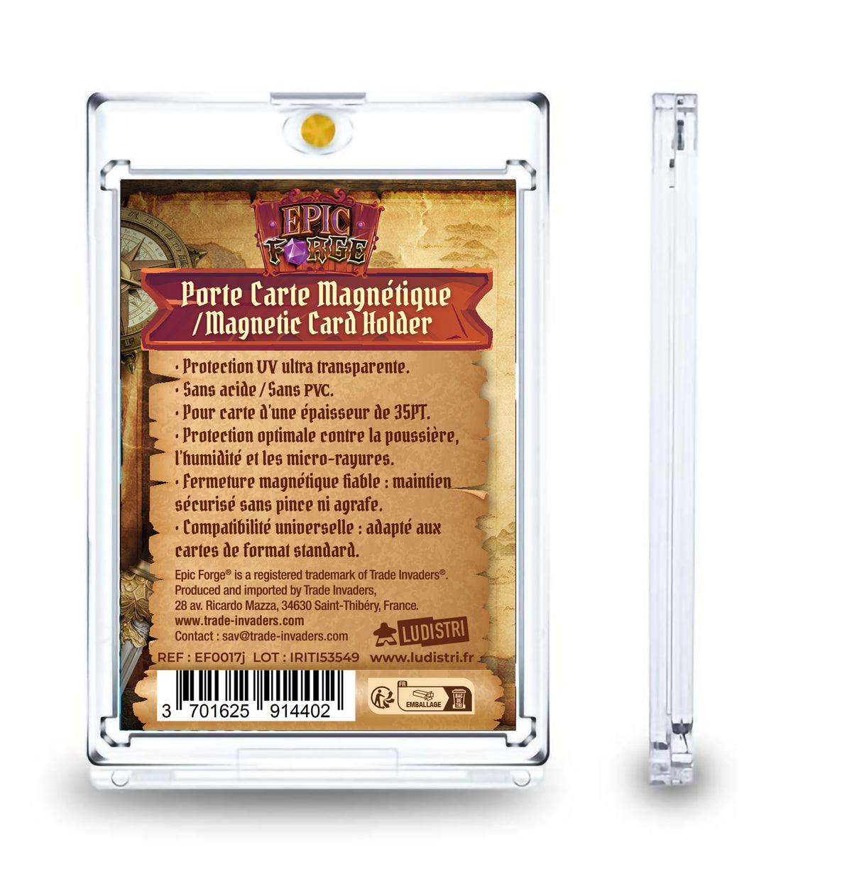Protection Pour une Carte / Porte-Carte magnétique Anti UV