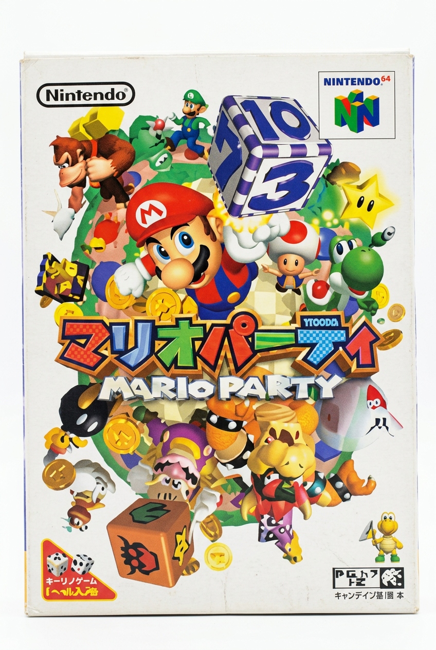 Recto Mario Party japonais sur fond blanc