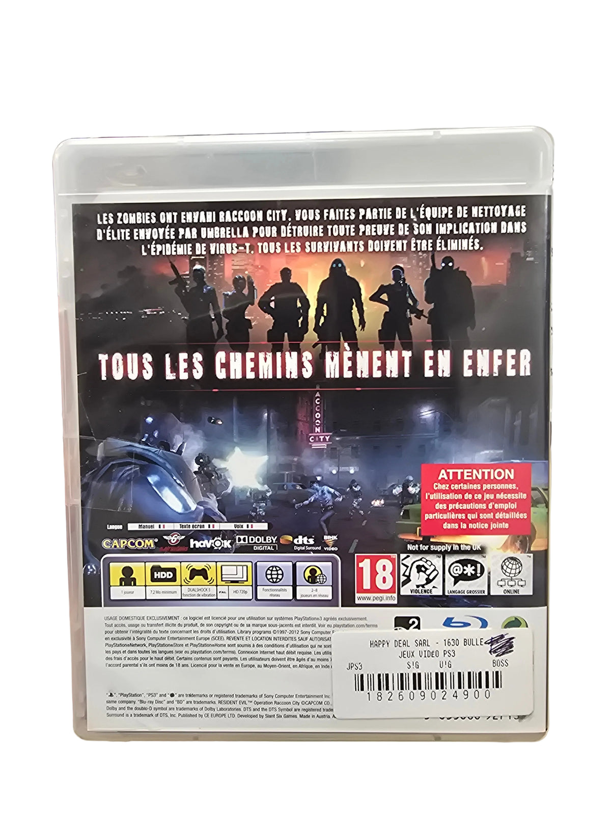 Resident Evil Operation Raccoon City PS3