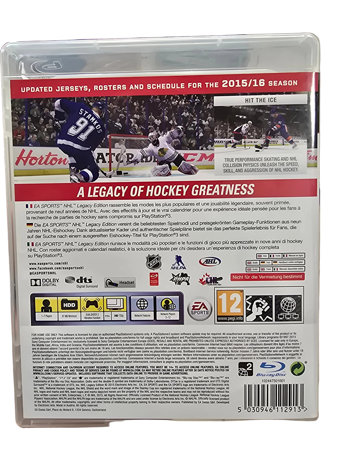 NHL legacy Édition PS3