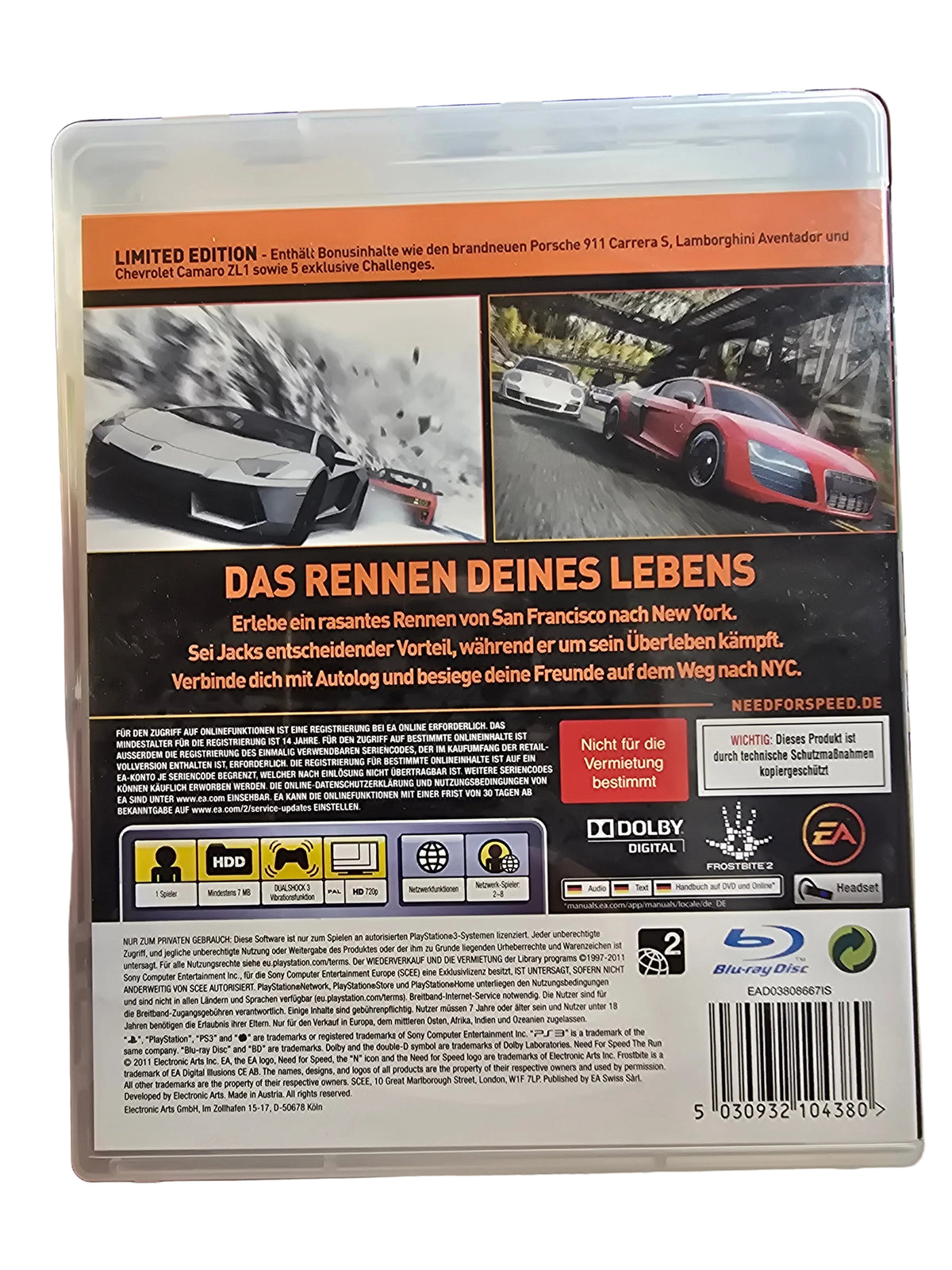 Need For Speed The run (Deutsch) PS3