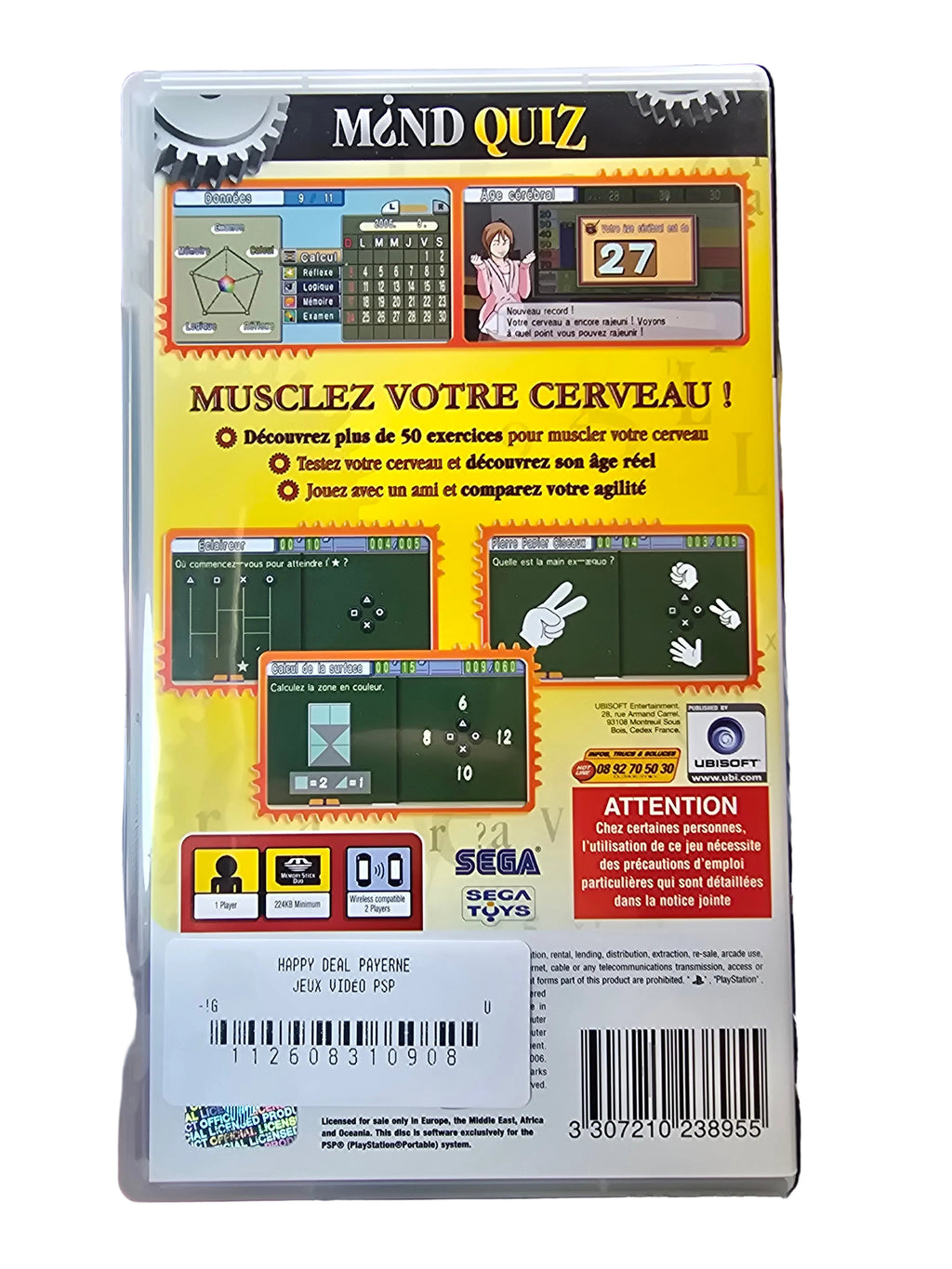Mind Quiz musclez votre cerveau PSP