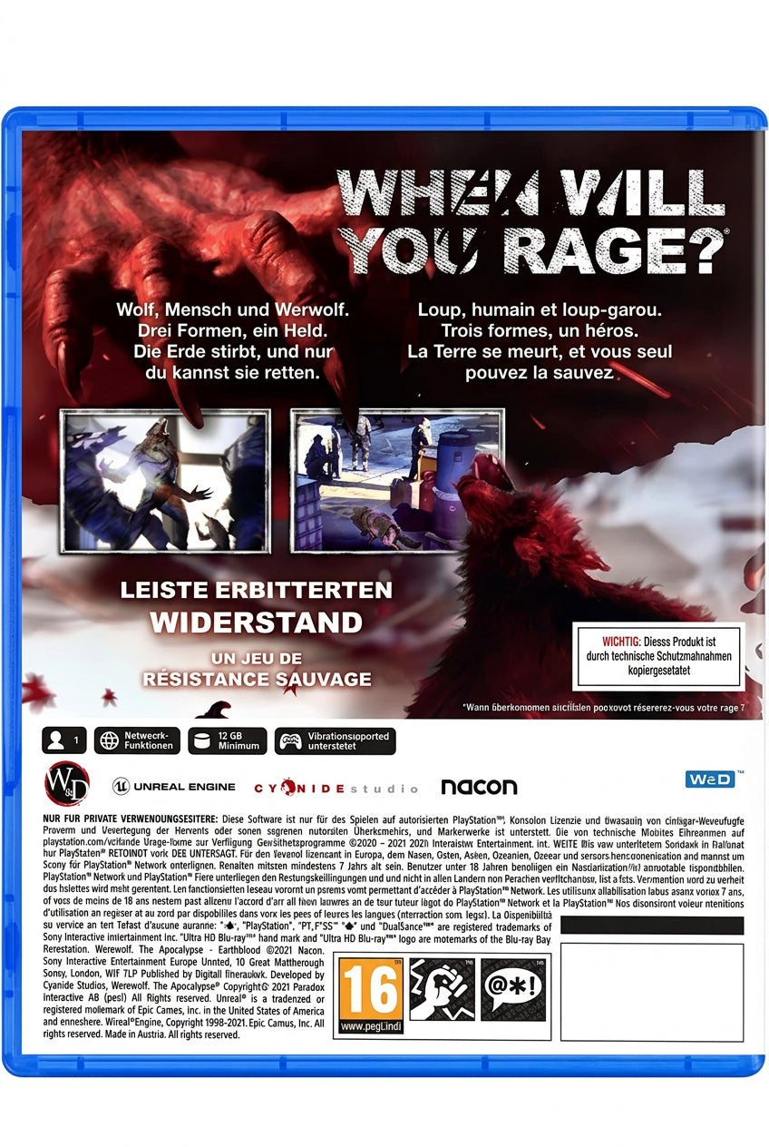 Werewolf The apocalypse earthblood PS5