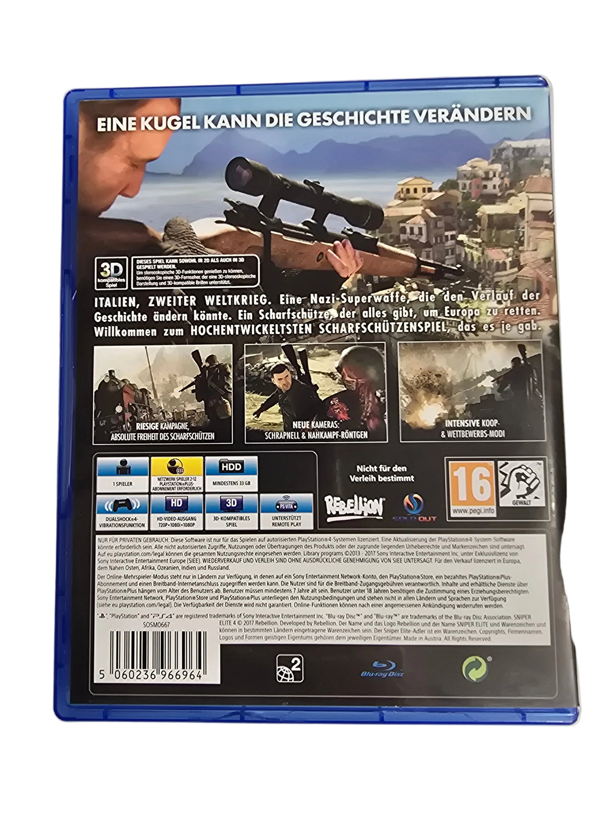 Sniper Elite 4 Italia PS4