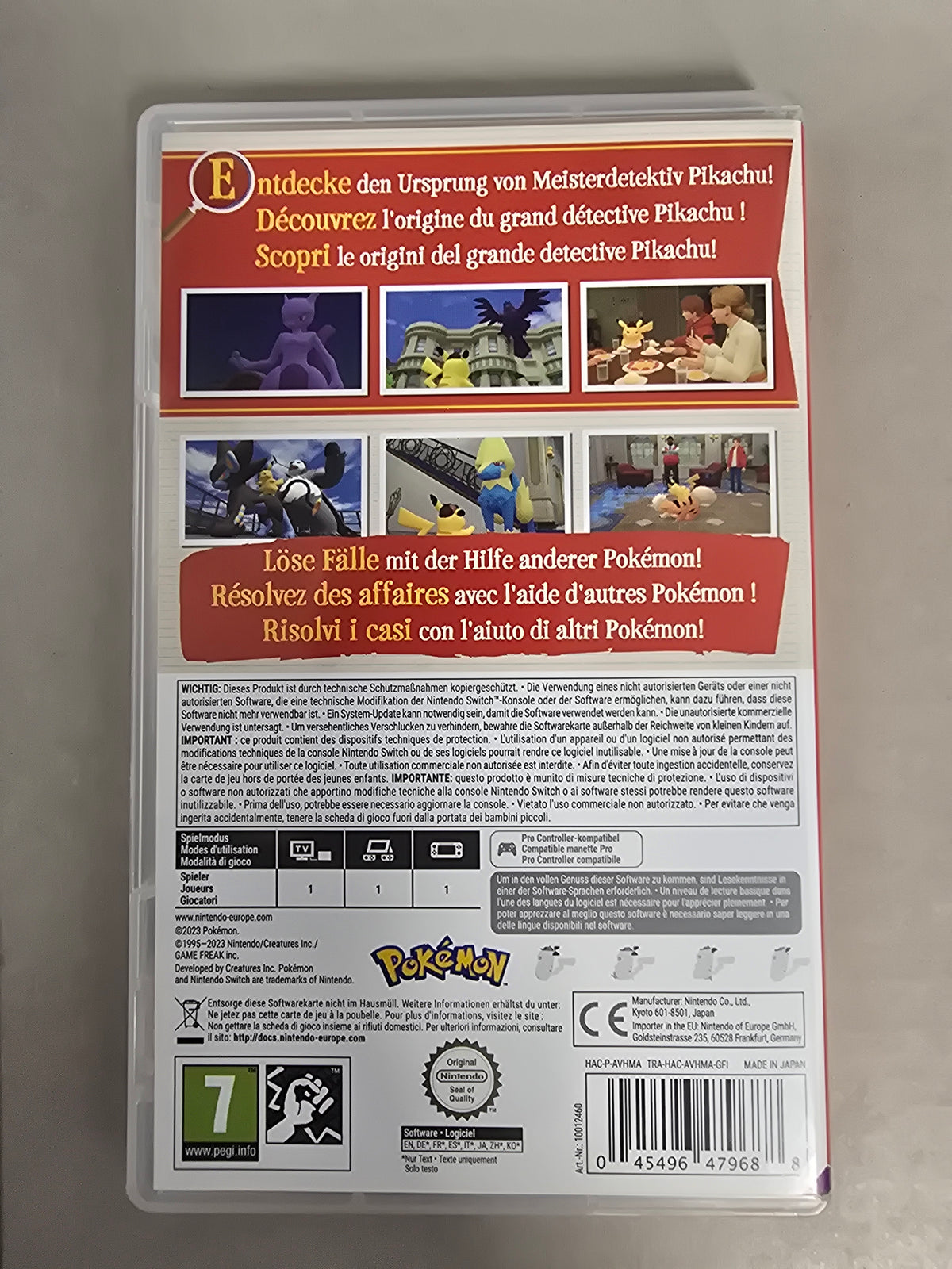 Le retour de Détective Pikachu SWITCH