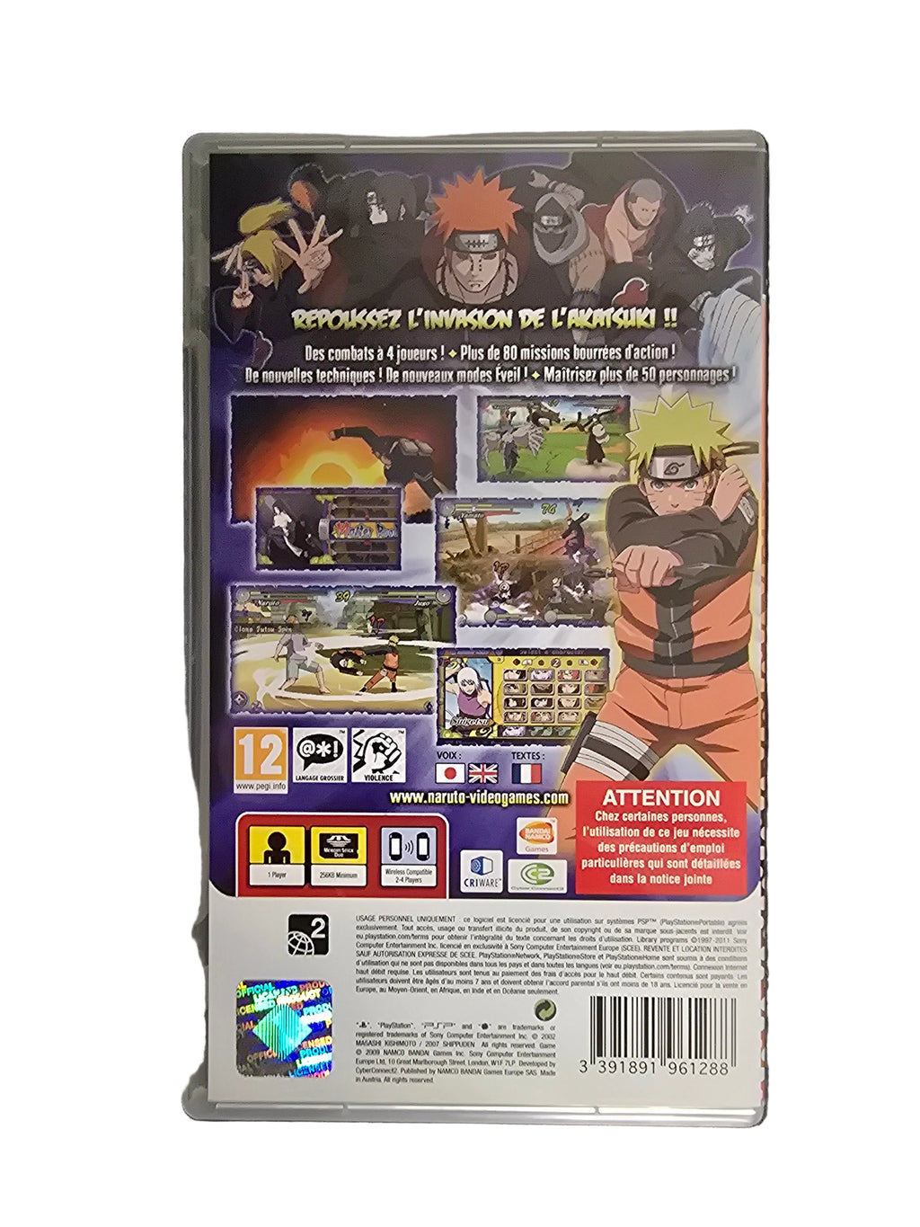 Naruto Shippuden Ultimate Ninja Heroes 3 PSP Essential
