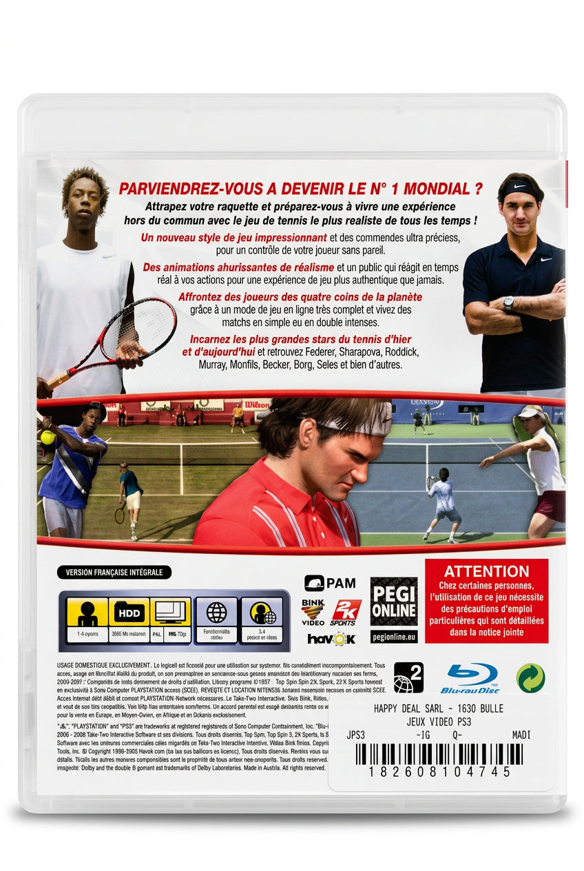 Top Spin 3 PS3