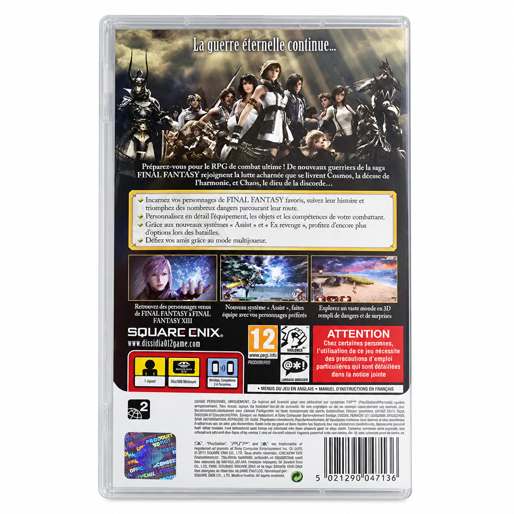 Dissidia 012 (final fantasy) PSP
