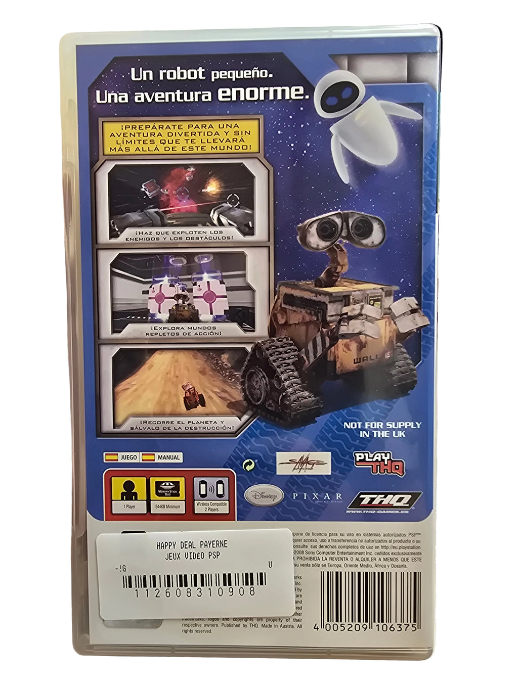 Wall-E Batallon de limpieza (espagnol) PSP