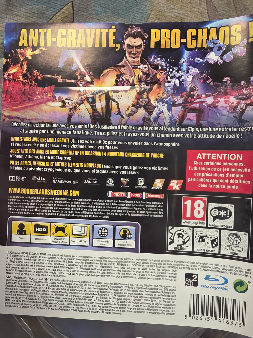 Borderlands: The Pre-Sequel! (PS3)