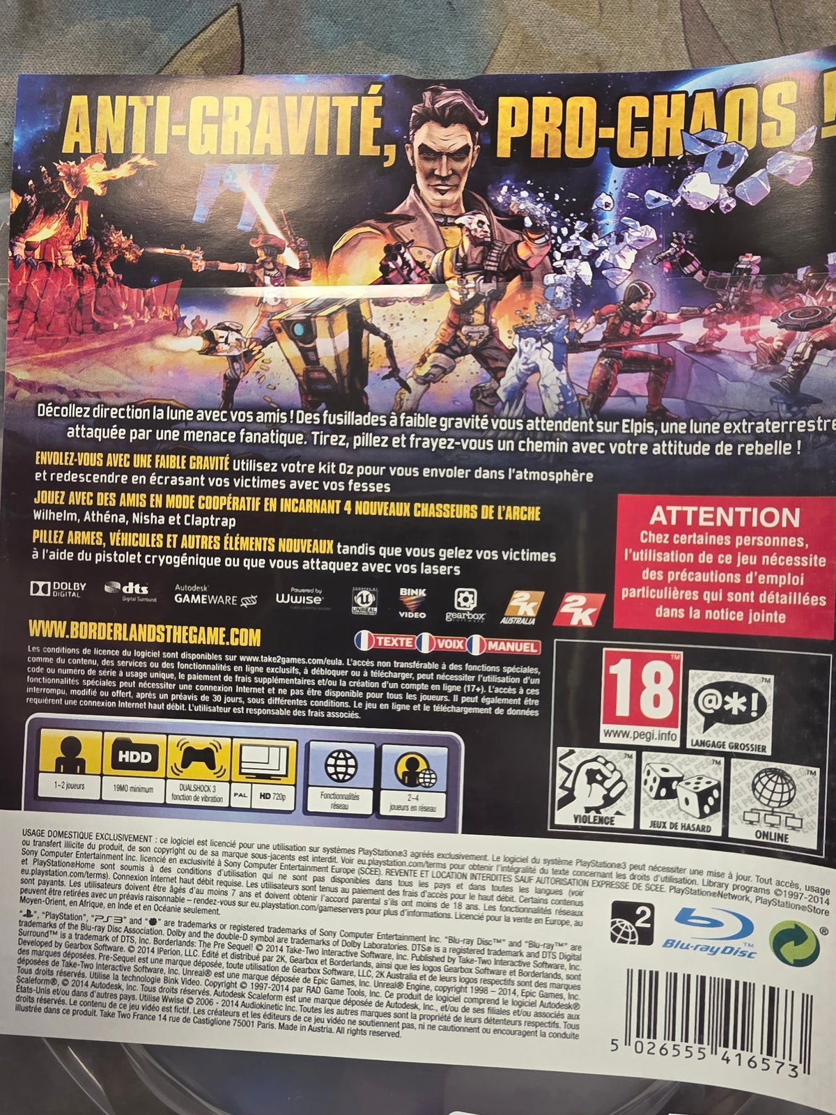 Borderlands: The Pre-Sequel! (PS3)