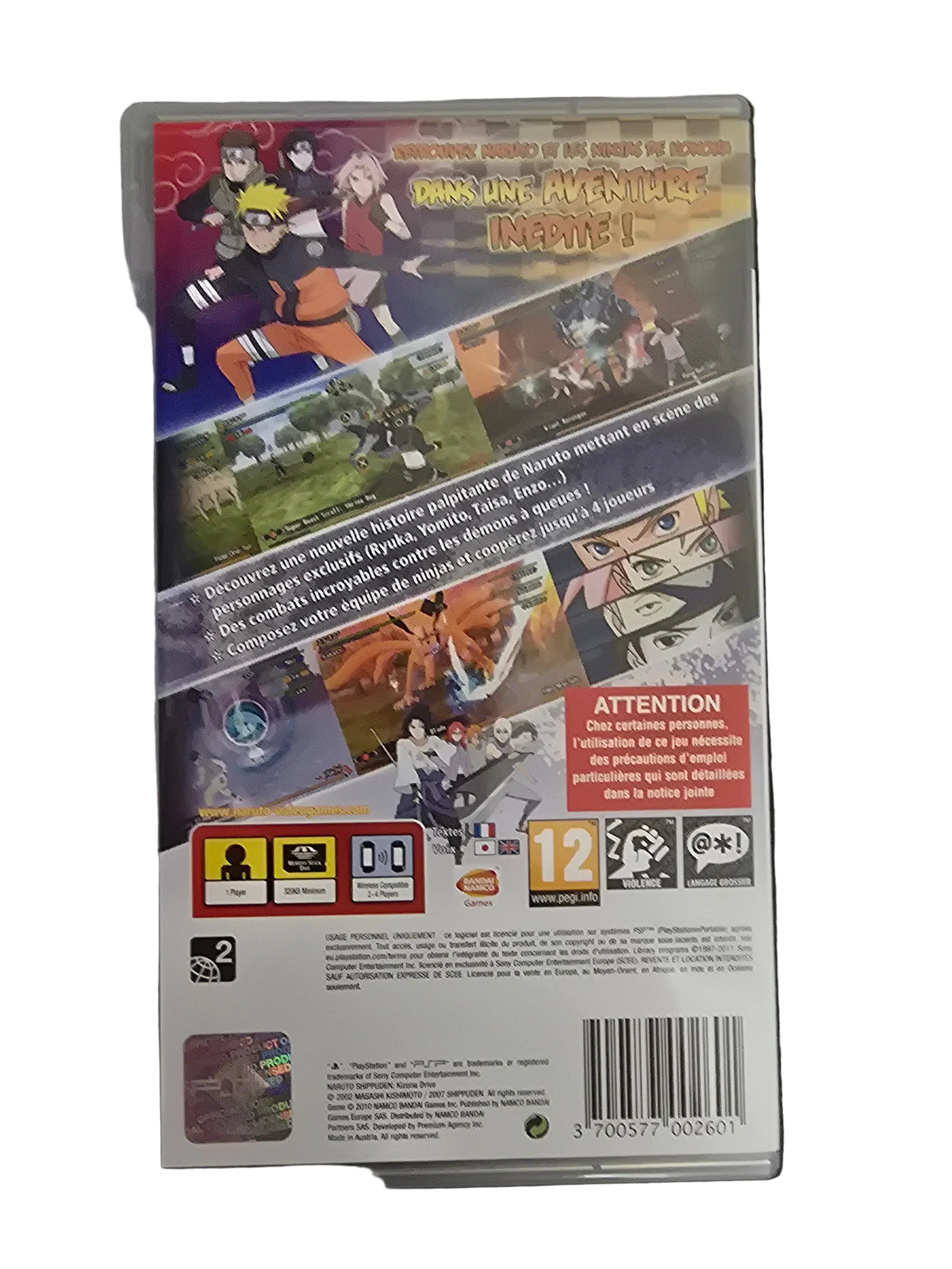 Naruto Shippuden Kizuna Drive PSP