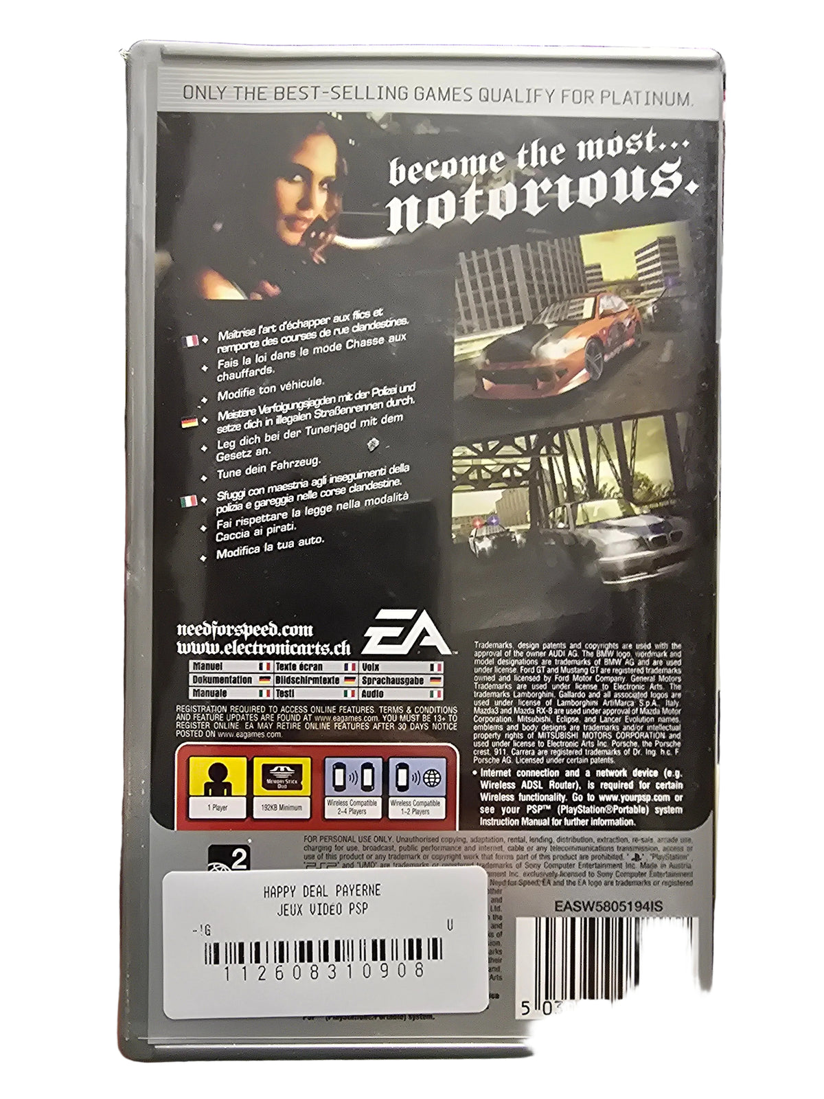 Need For Speed Most Wanted PSP