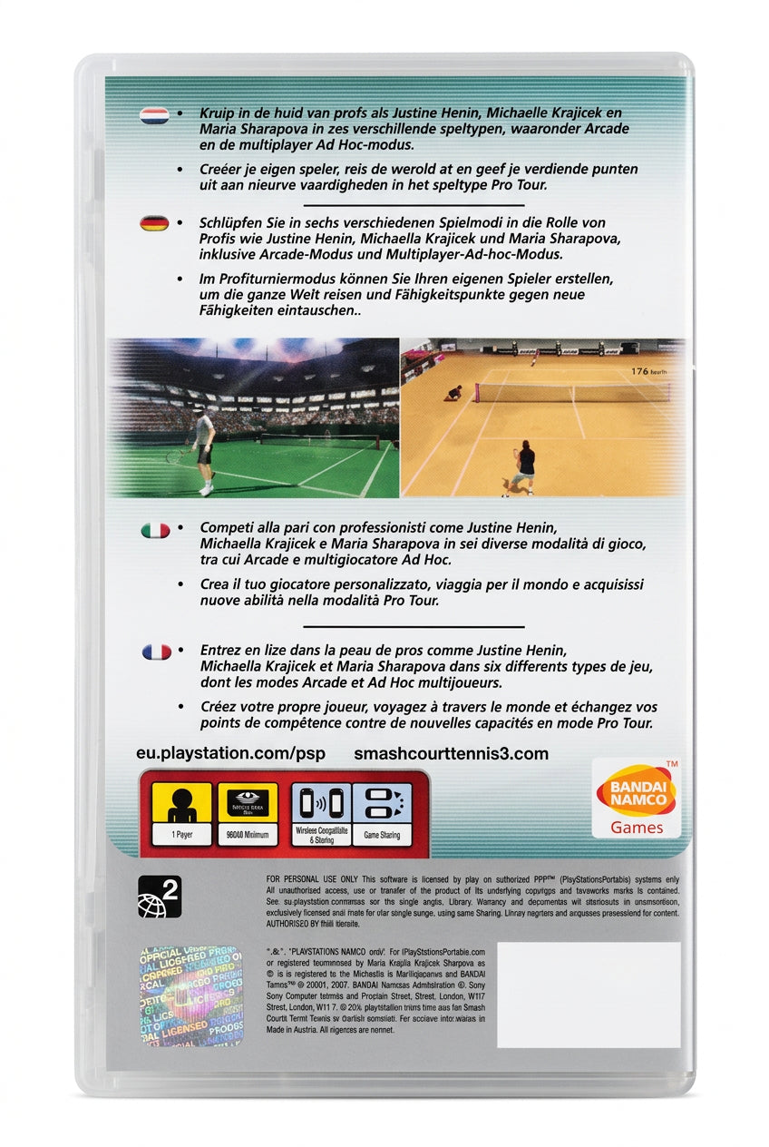 Smash Court Tennis 3 Platinum PSP
